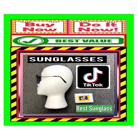 ✅🆕🚨🔴🌸S🌸A🌸L🌸E🌸❗️🔴📢TIK TOK Aviator SUNGLASSES Unisex EYEWEAR🟢BUY NOW❗💸 - Picture 4 of 16